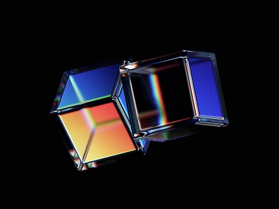 Cubes 3d abstract animation background blender blocks branding clean cover cubes design geometric glass looping minimalist refraction render shape simple template