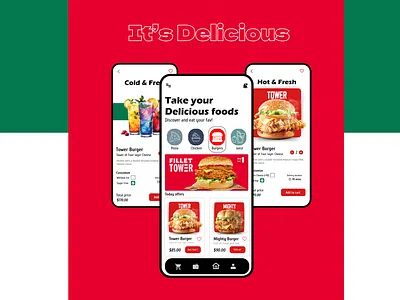 Food Delivery app Design Concept 3d animation app branding design food deivery app graphic design logo motion graphics typography ui ux vector