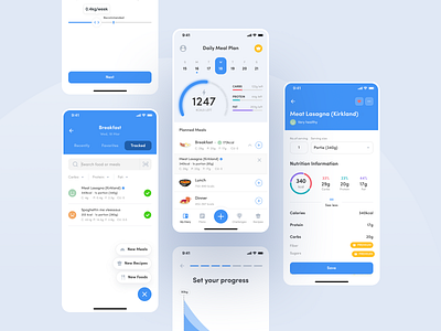 Meal Plan - Mobile App Design app design diet diet tracker eat eating app food food app healthy meal plan app meal planner meal prep app mobile app design mobile ui nutrition app receipe receipe app ui ux