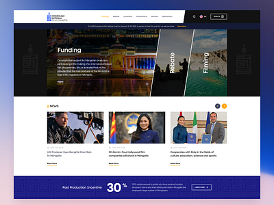 Mongolian Film Council Design 30daychallange corporate council design film mongolian webdesign