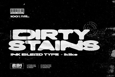 Dirty Stains - Ink Bleed Font bleed font dirty font distress font distressed font grunge grunge font ink bleed ink font movie font poster font rough font stains stains font street street font typography