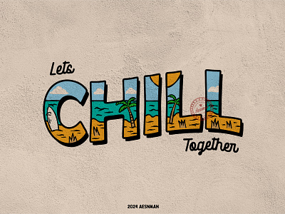 Lets Chill Together design graphic design tshirt vintage