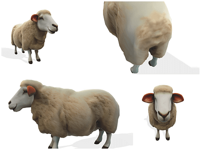 Woolly the Stylized Sheep woolly