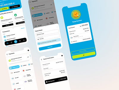 Jenius - How you Topup on mobile banking app banking design finance mobile mobile app mobile design saas ui ux