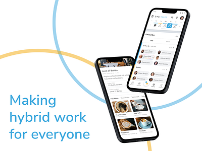 Hybrid Work Made Easy | Coworking Management System branding catering cro design marketing menu order remote work saas software teams ui ux