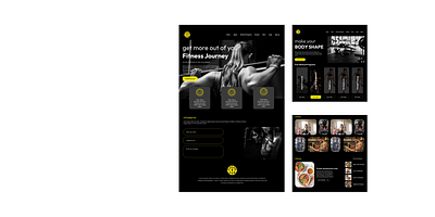 Gym Website Work graphic design logo ui