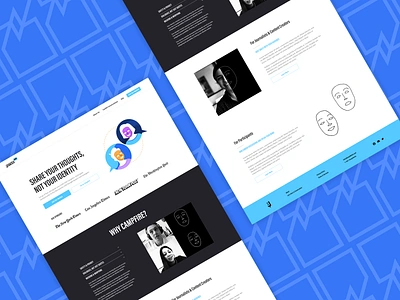 Anonymous Video Call Platform | Waitlist LP & Illustration branding cro design illustration landing page marketing saas software ui ux web design