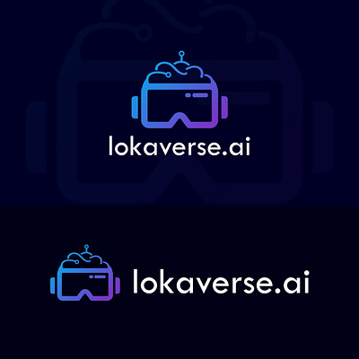 Lokaverse ai Logo | AI Logo | Modern Logo adobe illustrator ai ai logo contest logo gradient graphic design logo vector