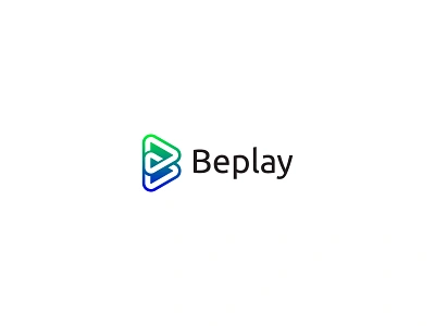 Beplay logo/ B play button logo b b letter brand identity branding design gradient icon letter b logo logo design logomultiply logos play button player saas technology web3