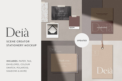 Deia Stationery Mockup Scene Creator brand branding business card deia stationery mockup envelope mockup minimal minimalist mock up mockup kit mockup scene creator paper mockup photoshop mockup scene creator shadow overlay shadows stationery stationery mockup tag mockup