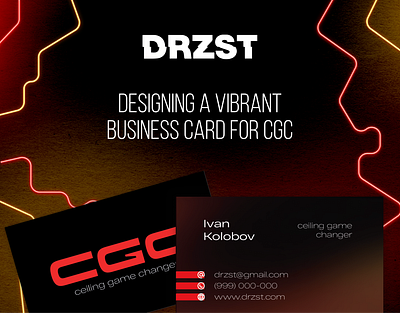 Designing a Vibrant Business Card for CGC brand identity branding branding design business card card design design graphic design