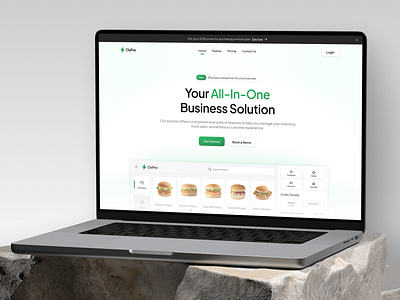 ClaPos - Landing Page POS Restaurant Apps card cashier clean dashboard design landing page management minimalist point of sale popular pos pos system pos website product design restaurant saas saas landing page saas produt ui web design