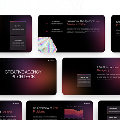 Agency pitch deck presentation design ppt design