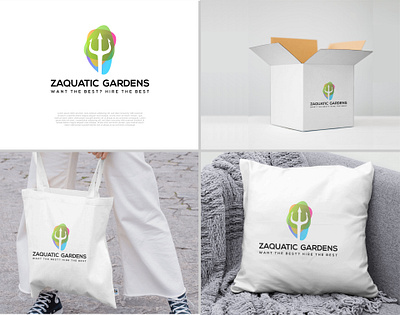 Logo Design for ZAQUATIC GARDENS creative concepts.