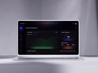 Safe Security Dark dashboard UI design 3d analytucs animation branch branding breach c4d dashboard data graphic hacker home main motion safe security ui ux