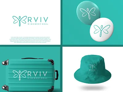 Logo Design For RVIV unique yoga logo ideas