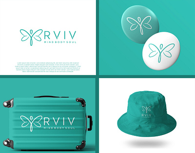 Logo Design For RVIV unique yoga logo ideas