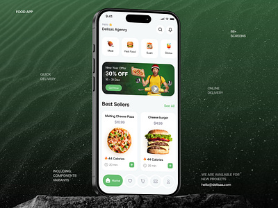 Food Delivery App admin app design b2b clean crm delisas food app food delivery app grocery app ios ios app mobile app modern saas sas ui ux