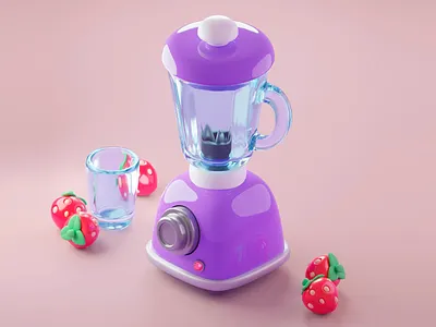 3D blender visual 3d 3d art 3d art work 3d berries visual 3d blender 3d blender visual 3d composition 3d design 3d element 3d glass 3d home appliances 3d illustration 3d items 3d kitchen equipment 3d kitchen tools 3d kitchenware 3d strawberries blender 3d modeling creative kitchen design microliving