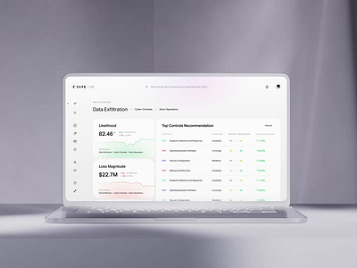 Safe One white dashboard design analysis branch branding brench c4d dashboard desktop hacking light mockup motion one safe security ui ux white