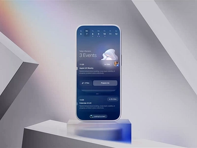 Generative Agent inside OS by Gleb Kuznetsov 3d agent ai apple background branding c4d generative gpt ios iphone mockup motion operating os system ui vfx voice weather