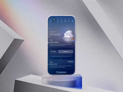 Generative Agent inside OS by Gleb Kuznetsov 3d agent ai apple background branding c4d generative gpt ios iphone mockup motion operating os system ui vfx voice weather