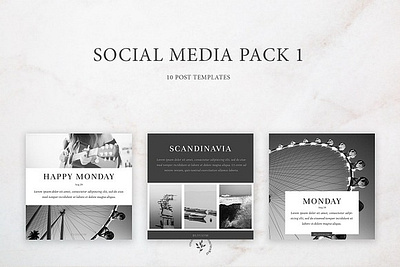 Social Media Pack 1 banner blog blog post blog social pack branding facebook facebook template instagram instagram post instagram social media instagram template pack pinterest template post social social media social media pack social media pack 1 social pack template