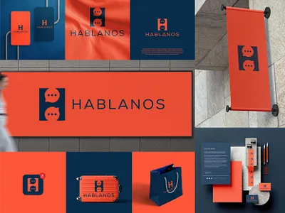 logo design for HABLANOS ai communication logo