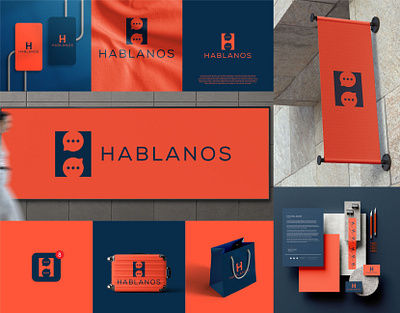 logo design for HABLANOS ai communication logo