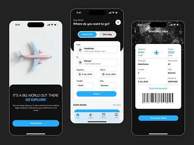 Daily UI 024 (Boarding pass) boarding pass dailyui figma flight booking pass ui