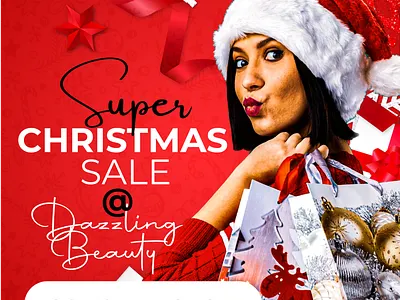 Super Christmas Sale beauty branding christmas christmas sale dazzling design flyer graphic design illustration logo photoshop sale shop super typography ui ux vector