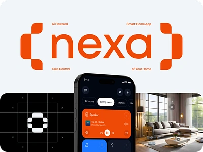 Nexa – AI-Driven Solutions for Smart Homes ai brand guidelines brand visual branding graphic design logo saas visual identity