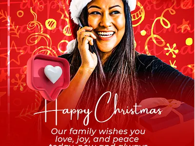 Happy Christmas branding christmas design flyer graphic design happy illustration logo typography ui ux vector