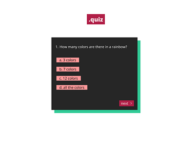 Quiz Simple UI colors contrast design desktop figma typography ui user interface ux