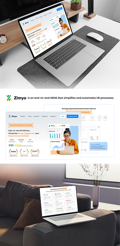 Zimyo landing page design branding design figma ui user interface vector