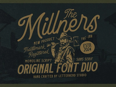 The Millners Font Duo freebies logotype