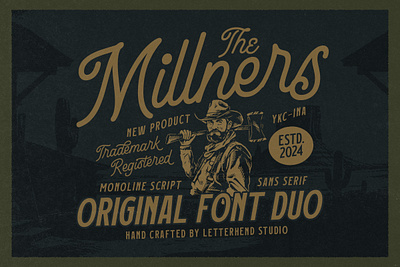 The Millners Font Duo freebies logotype