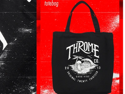 Mercendise design : Totebag Beach beach brand branding distro graphic design marchandine poster three totebag tshirt design