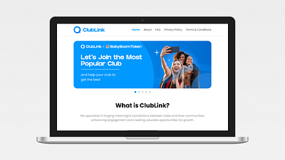 ClubLink Company Profile Website Design app application branding club community company profile company profile design design graphic design illustration logo social media social media website design ui ui design uiux ux design web design website website design