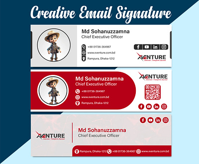 Creative Email Signature Design branding creative design creative email signature design design graphic design