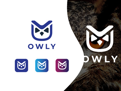 Owly Logo mark and app icon design concept animal app icon bird concept creative design education eye flat flying knowledge logo mark modern night owl owl logo pet species wise