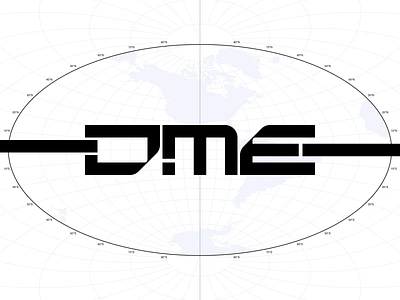 DME Interconnect black branding graphic graphic design logo map white