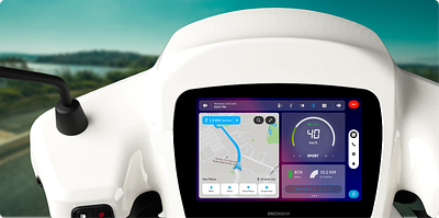 GREENGEAR - A smart eBike dashboard adobexd aftereffects ai assistant bike dashboard design ebike figma hud hud device illustration interaction design maps ui ux visual design widgets xd