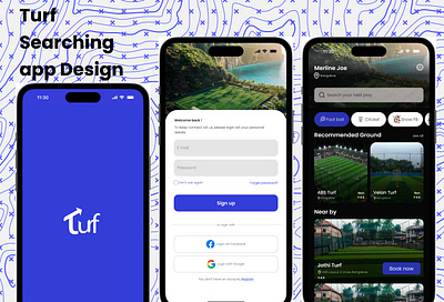 Turf finder mobile app batmitance cricket design football login elagent mobile design mobileapp sports app design turf turf finder app ui ux