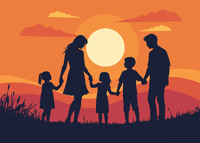 family illustration illustration