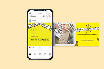 Media campaign for Amnesty 3d branding graphic design ui