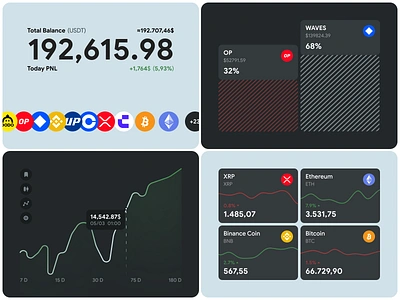 Trading Platform UI Elements banking crypto crypto market cryptocurrency defi website fintech fintech platform interface investment mobile app mobile ui payment system platform product design saas trading trading app ui elements