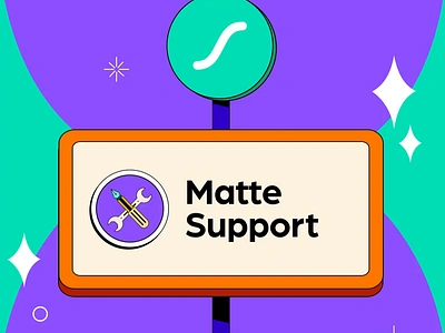 Lottie Creator - Matte Support animation art direction branding creator design graphic design illustration logo lottie lottie animation matte scene support train ui ui ux uiux ux vector