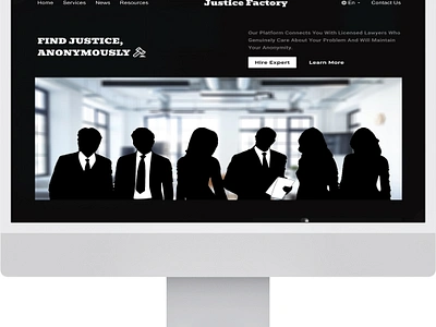 Justice factory annonymous design figma graphic design justce law ui uiux website