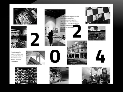 2024 Memories 2024 black brutalism dark memories photography ui